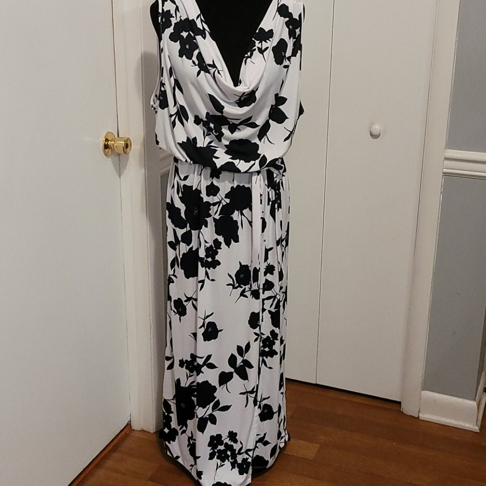 Ellen Tracy Maxi Dress with Slit (XL)